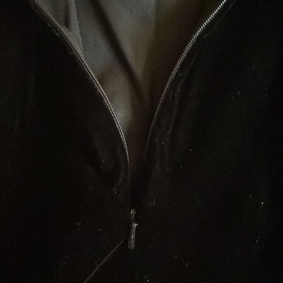 Talbots Little Black Velvet Dress Petite 4 - Picture 7 of 8